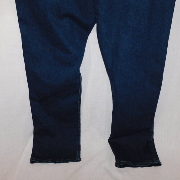 Wrangler Mens 44 x 32 Five Star Performance Flex Straight Fit Dark Wash Jeans - Picture 9 of 10